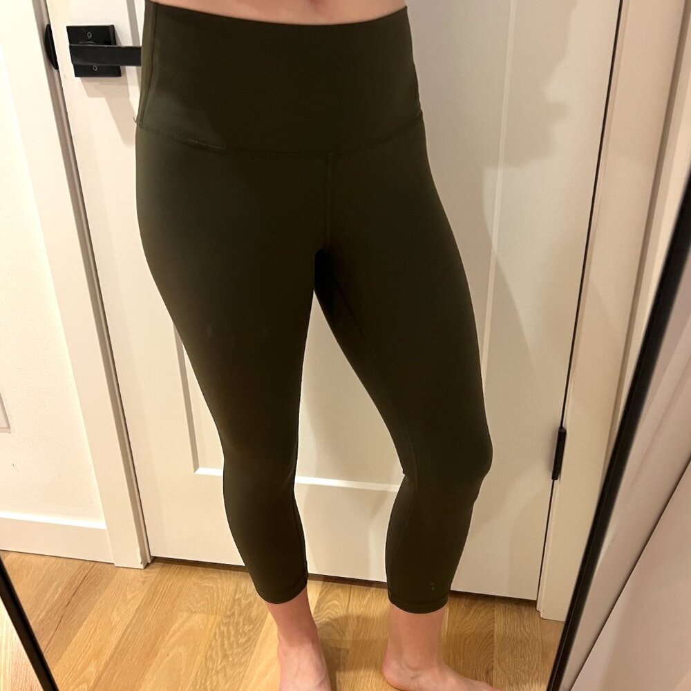 Lululemon Olive 3/4 Leggings
